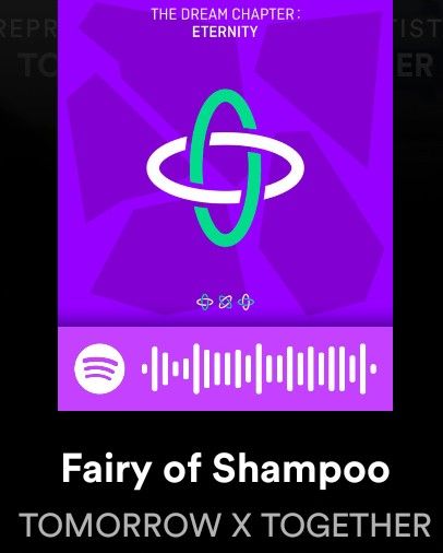 the cover art for fairy of shampo tomorrow x together, featuring an image of a purple