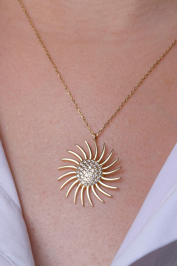 "ITEM DETAILS ❆All our jewelry are hand made with Love. ❆Material: 14K Gold ( 585). ❆Available colors: Gold, Rose Gold, White Gold. ❆Available Sizes: Look Size Option (Contact for different sizes) ❆Each item is made to order ❆ DO YOU LIKE THIS NECKLACE? ❆ You can get more information about it below but if you have any questions, just click the \"Message Sergen Vural \" button and I will be very happy to hear from you ☺ PACKAGING ❆Comes ready to gift in a beautiful jewelry box. ❆It comes with a s Fine Jewelry In 14k Gold For Celebration, Hallmarked 14k Gold Jewelry For Celebration, Celebration Hallmarked 14k Gold Jewelry, Unique Handmade 14k Gold Necklaces, Handmade Gold Necklace With Diamond, Handmade Gold Diamond Necklace, Celebration Jewelry In Stamped 14k Gold, 14k White Gold Jewelry For Celebration, Celebration 14k Gold Jewelry