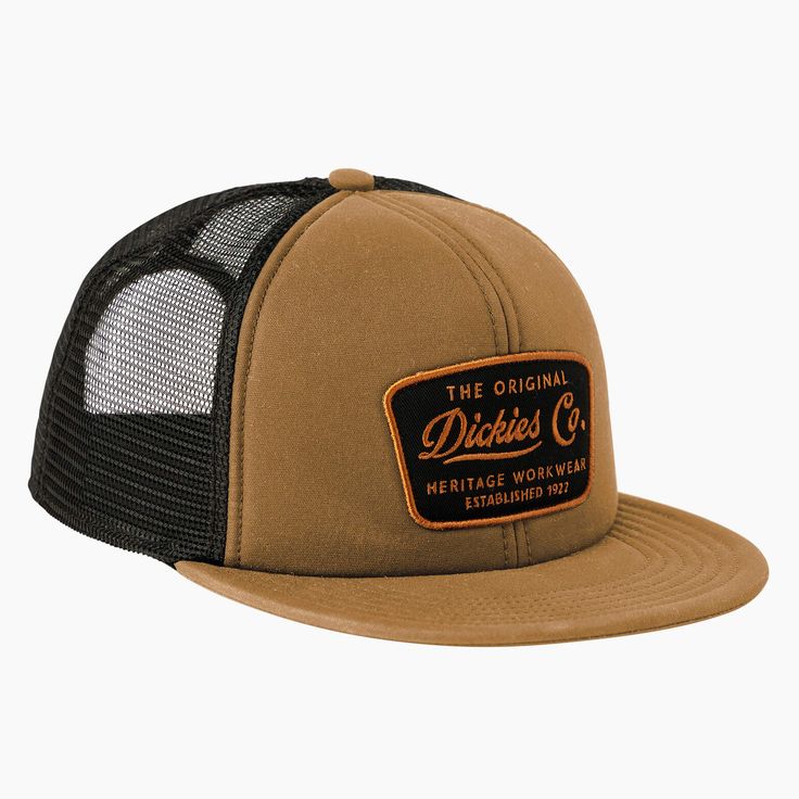 A classic trucker hat crafted for the same durability as our workwear. The trucker hat's front panels are crafted from 100% Duck Canvas with a weather resistant wax coating. It has a snapback closure for an adjustable fit. Classic Trucker Hat With Curved Brim For Outdoor, Classic 5-panel Hat For Outdoor, Casual Baseball Cap For Outdoor Work, Classic Brown Trucker Hat, Classic Brown Trucker Hat For Outdoor, Classic Trucker Hat With Flat Bill For Outdoor, Classic Trucker Hat Baseball Cap For Outdoor, Outdoor Trucker Six-panel Hat, Classic Trucker Hat For Outdoor