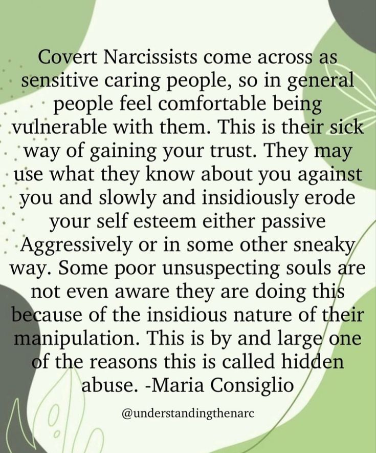 an image with the quote cover narcissis come across as sensitive caring people, so in general