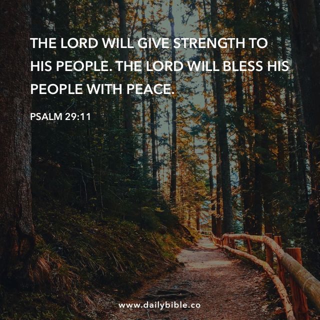 the lord will give strength to his people, the lord will blessing him with peace