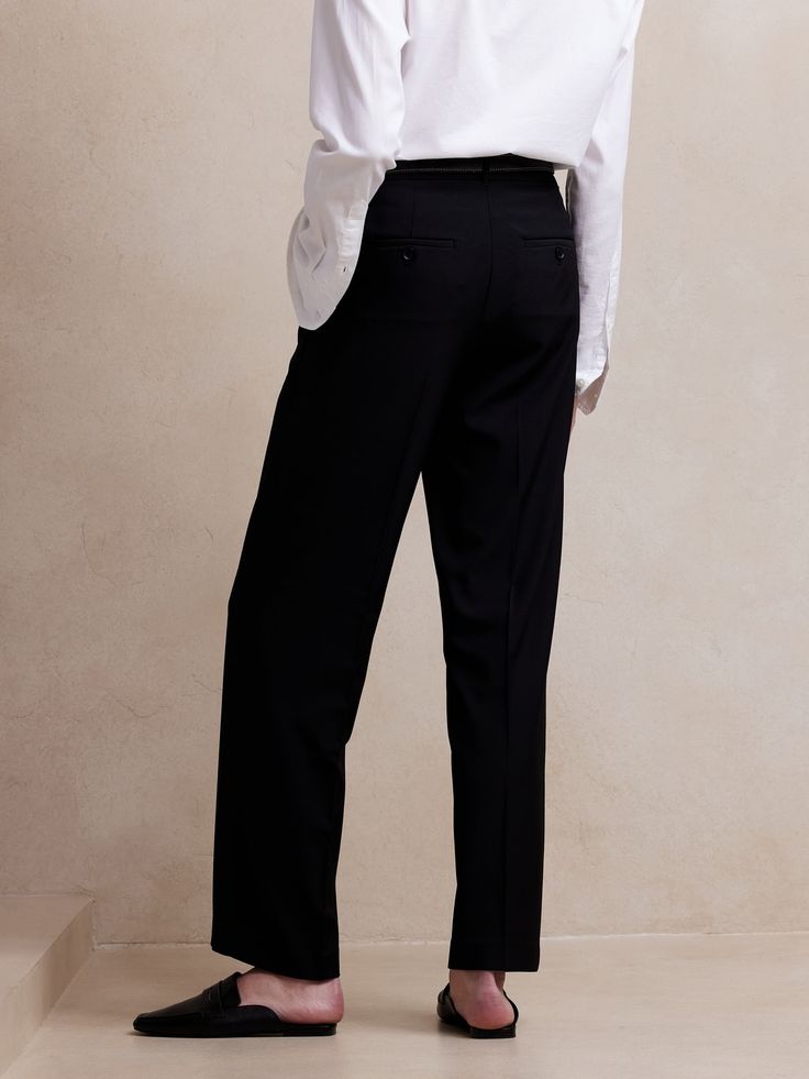 Sculpted Straight Pant | Banana Republic Factory Classic High-waisted Pants With Concealed Fastening, Classic Office Pants With Concealed Front Fastening, Classic Pants With Concealed Front Fastening For Workwear, Straight Leg Pants With Concealed Fastening For Work, Elegant Pants With Concealed Front Fastening, Elegant Pants With Concealed Front Fastening And Straight Hem, Straight Leg Dress Pants For Formal Occasions, Office Straight Pants With Concealed Front Fastening, Versatile Straight Leg Formal Dress Pants