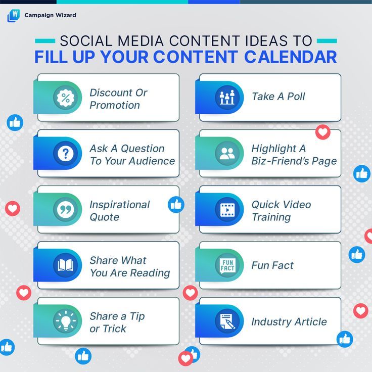 social media content ideas to fill up your content calendar for the digital marketing marketer