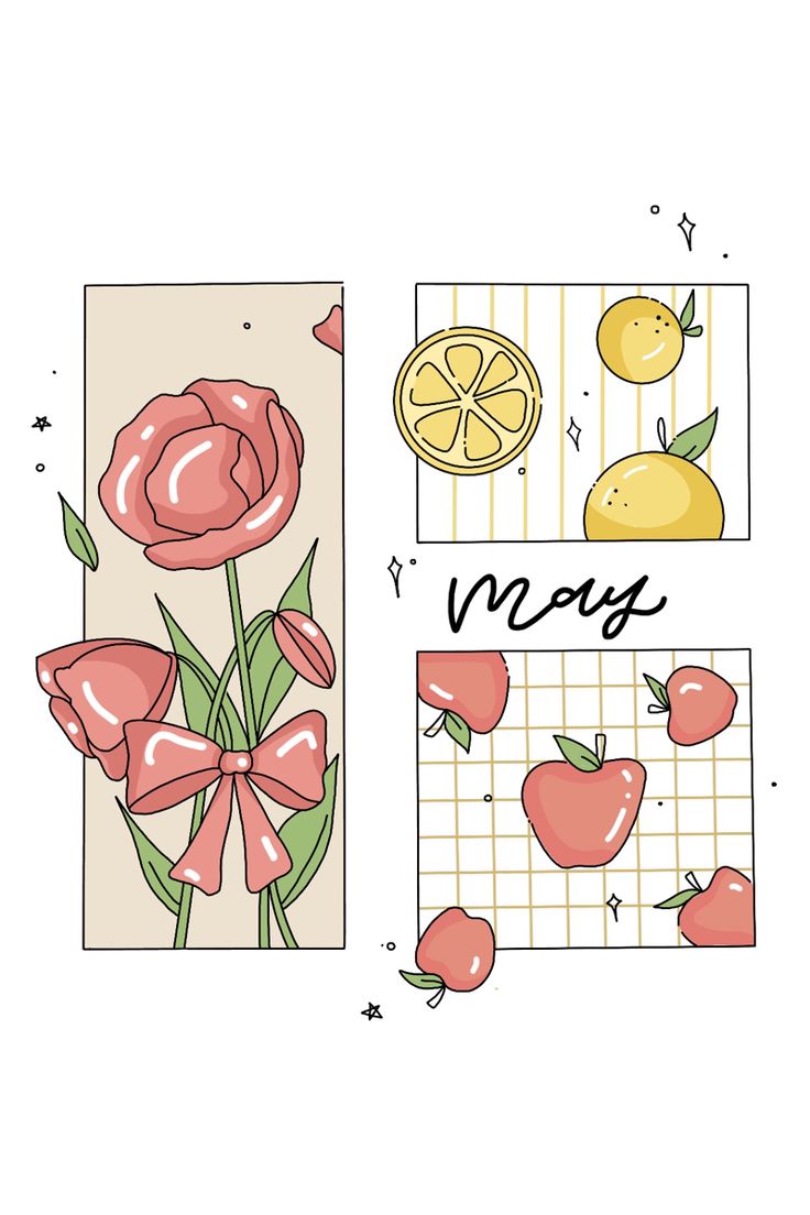 two cards with flowers and lemons on them