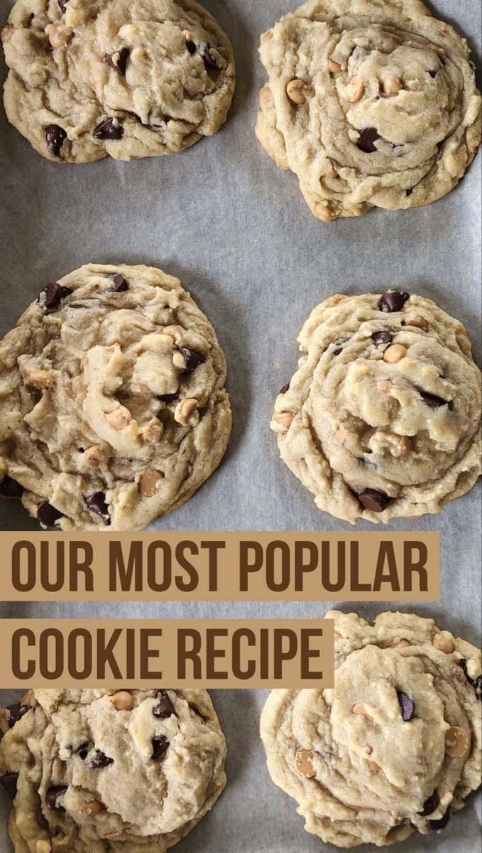 Delicious dark chocolate peanut butter chip cookies fresh from the oven, arranged on a cookie sheet. The perfect blend of rich dark chocolate and creamy peanut butter chips in every scrumptious bite! Chocolate Peanut Butter Chip Cookies, Best Cookie Recipe Ever, Peanut Butter Chip Cookies, Dark Chocolate Peanut Butter, Popular Cookies, Dog Biscuit, Peanut Butter Chocolate Chip Cookies, Dessert Dips, Food Cookies