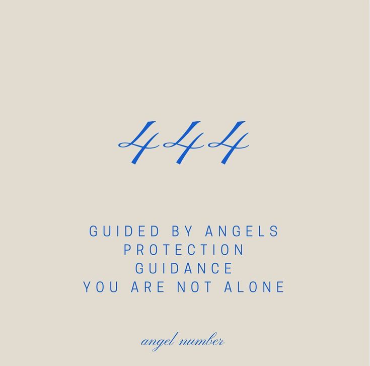 the back cover of an angel number book with blue writing on it, which reads guided by angels protection guidance you are not alone