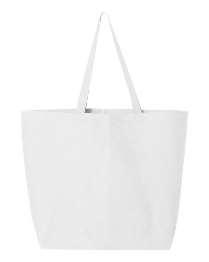 25L Jumbo Tote - WHITE - ONE SIZE | Q-Tees 25L Jumbo Tote Bag in White | Canvas White Canvas, Large Tote, Large Prints, Canvas Tote, Heavy Cotton, Tote Bag, Free Shipping, Canvas, White