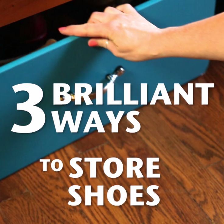 three brilliant ways to store shoes