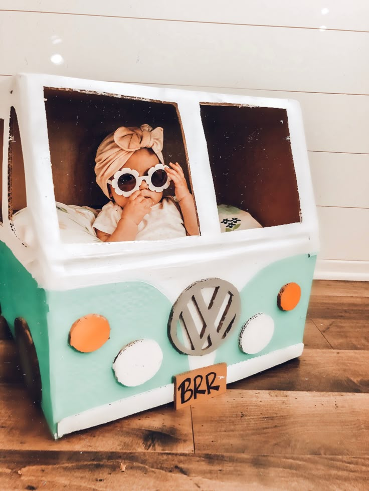 Vw bus cardboard box cardboard box ideas groovy hippie hippie baby Bus Cardboard, Cardboard Box Ideas, Hippie Birthday Party, 2nd Birthday Party For Girl, Hippie Birthday, Hippie Party, Hippie Baby, Girl Birthday Themes, First Birthday Themes