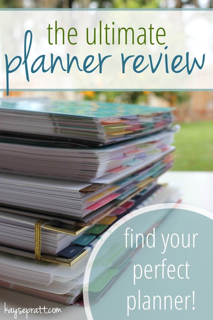 a stack of magazines sitting on top of a table with the title, the ultimate planner review