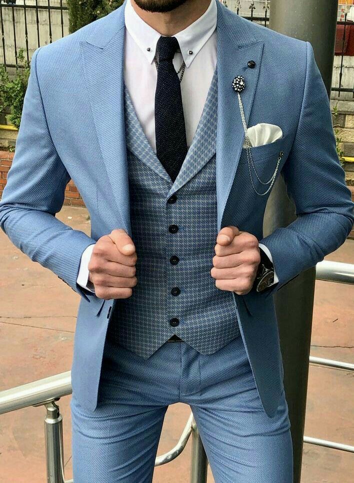 Marriage Suits, Mens Tailored Suits, Blazer Outfits Men, Blue Suit Men, Mens Tailor, Mens Bathing Suits, Formal Men Outfit, Dress Suits For Men, Slim Suit