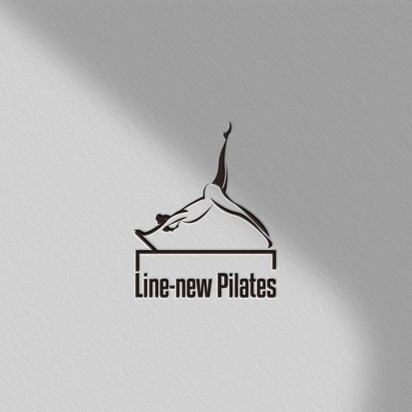 the logo for line - new plates is shown in black and white on a gray background