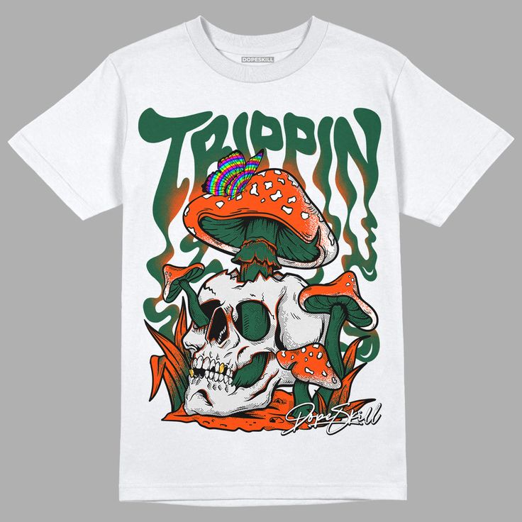 Dunk Low Team Dark Green Orange Foxyshop T-Shirt Trippin Graphic available in T-shirt, hoodie, tank top, longsleeve, multi color and size S M L XL XXL 3XL 4XL 5XL. Shipping from the US. Easy 30 day return policy - Shop now! 6.1-ounce, 100% cotton .Double-needle neck, sleeves and hem; Roomy Unisex Fit. Ash is 99% cotton, 1% poly; Sport Grey is 90% cotton, 10% poly; Dark Heather is 50% cotton, 50% polyester .Decoration type: Digital Print. Made by Gildan Urban Hip Hop, Fitting Pants, Black Cement, Lucky Green, Matching Jordans, Hip Hop Streetwear, Fashion People, University Blue, Blue Sneakers