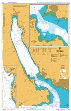 a large map of the water and land