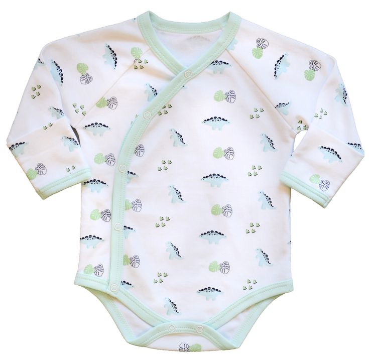 Long Sleeve Dino Print Onesie Kimono Onesie, Newborn Baby Bedding, Dino Print, Baby Design, Girly Outfits, Stay Cool, Pima Cotton, Baby Fashion, Newborn Baby