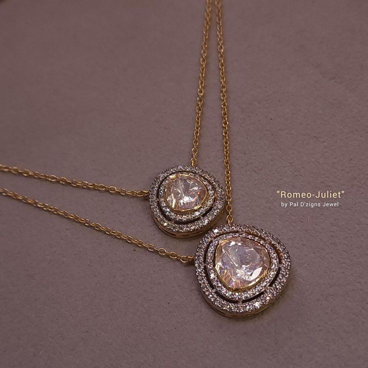 22k Gold Pendants, Polki Pendant Set, Polki Pendant, Polki Necklace Set, Diamond Pendant Jewelry, Real Diamond Earrings, Diamond Pendants Designs, Antique Gold Jewelry Indian, Mangalsutra Design