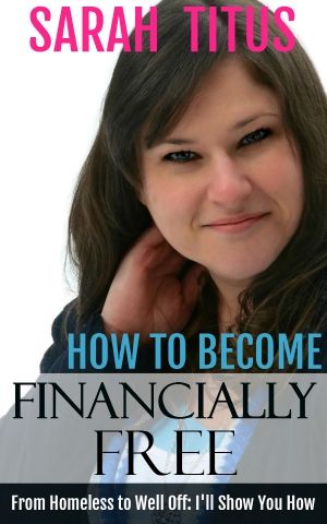 a woman smiling with the title how to become financially free by saran titus