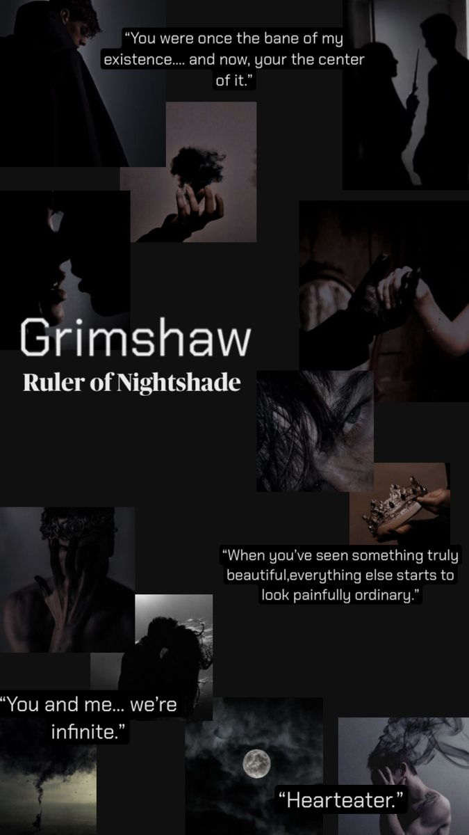 the poster for grimshaw's film, ruler of nightshade