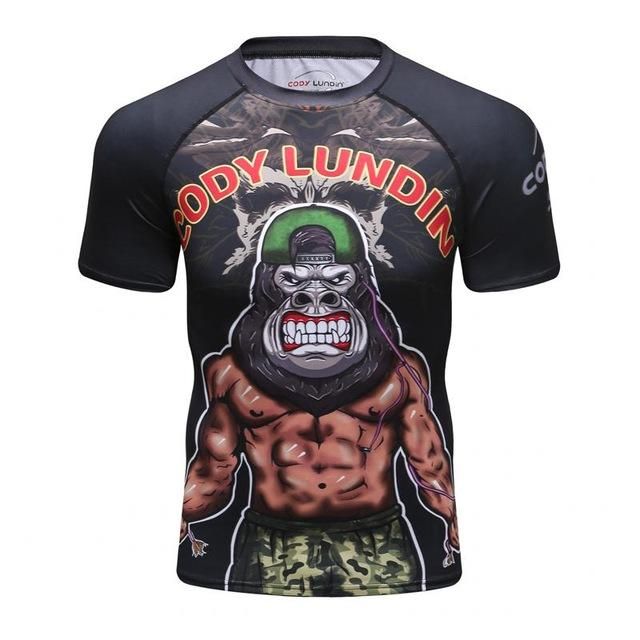 mma printed workout quick dry fitness tees Workout Quick, Jiu Jitsu T Shirts, Bjj Jiu Jitsu, Compression T Shirt, Mens Compression, Dragon Print, Training Tops, Gym Tops, Compression Shirt