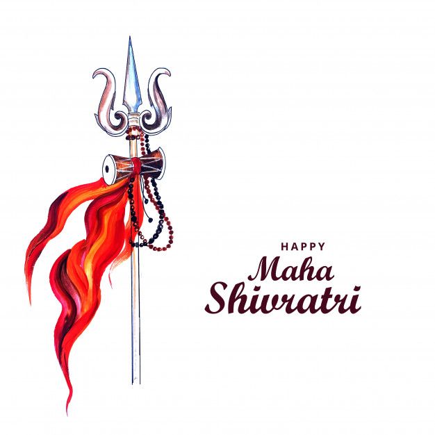 an artistic greeting card for maka shivratri with the image of a demon