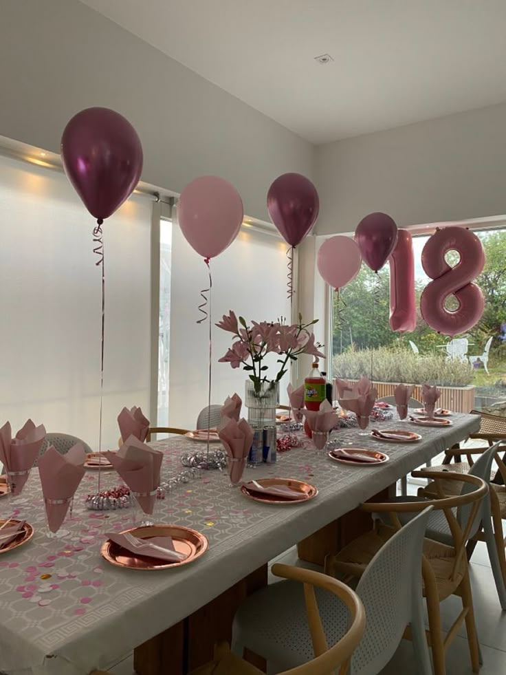 15 Year Birthday Party Ideas, 18th Party Ideas, 17. Geburtstag, Tårta Design, 18th Birthday Party Themes, 17th Birthday Ideas, 18th Birthday Decorations, Sweet Sixteen Birthday Party Ideas, Simple Birthday Decorations