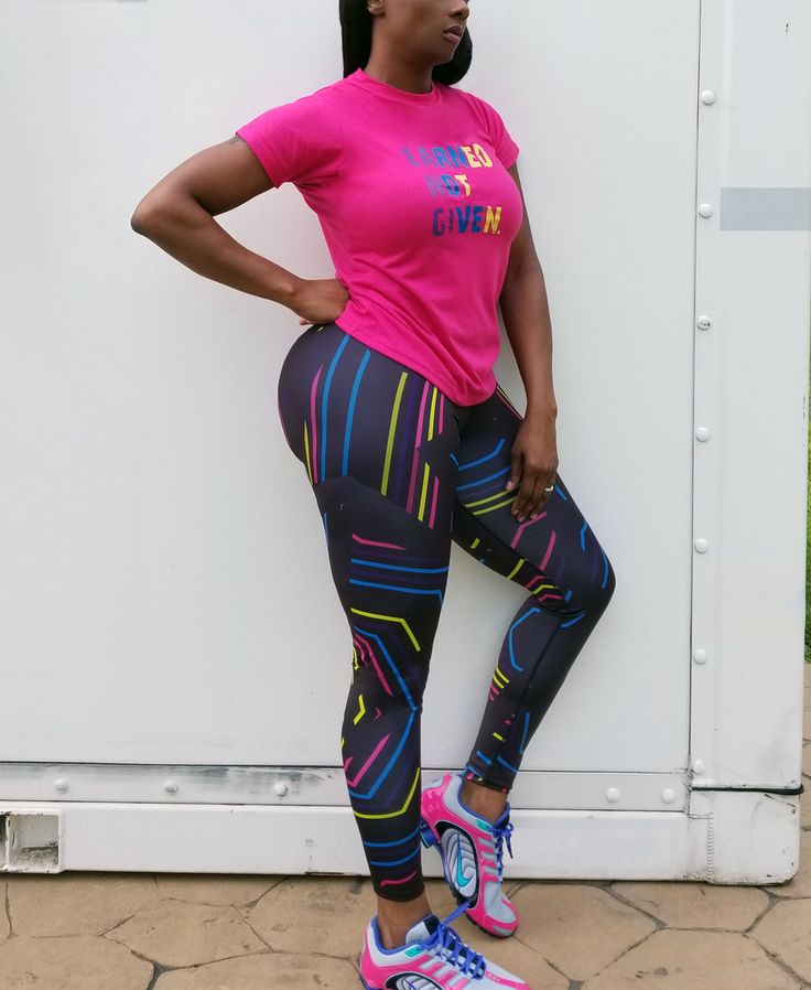 These multi colored tights feature performance 360° stretch Lycra fabric. Trendy Tights For Workout, Trendy Tight-fit Tights For Workout, Trendy Compression Sports Tights, Trendy Sports Tights Fitted, Trendy Fitted Sports Tights, Pink Fitted Tights For Gym, Multicolor Fitted Tights For Athleisure, Fitted Multicolor Elastane Leggings, Trendy Fitted Activewear With Graphic Print