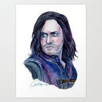 this is a drawing of the actor jon armita from game of throne, who appears to be holding a cell phone