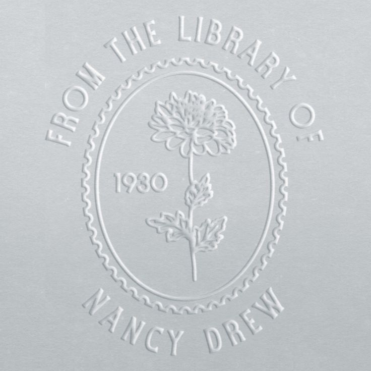 a white book with the words from the library of fancy drew on it's cover