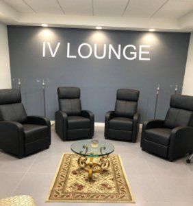 Iv Lounge Interior Design, Iv Hydration Lounge Decor, Iv Therapy Room Design, Gluta Drip, Iv Business, Iv Lounge, Aesthetic Nurse, Iv Drip, Iv Infusion