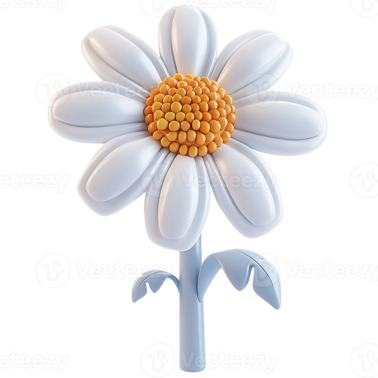 a large white flower with yellow centers on it