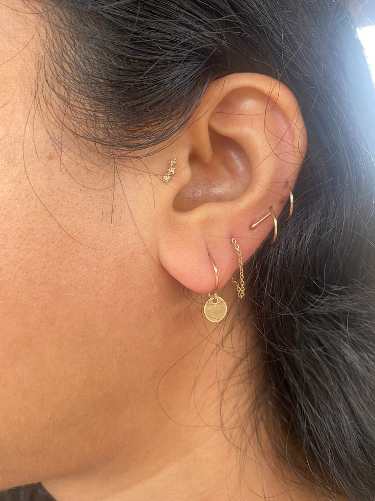 Sometimes simple is best. These ultra lightweight petite dangles are ideal when you just want a tiny bit of movement and shimmer on your ears. These earrings also utilize a lighter weight ear wire, so are also ideal for people newer to wearing dangle earrings. Hypoallergenic Small Hoop Earrings In 14k Gold Filled, Everyday 14k Gold Filled Dangle Cartilage Earrings, 14k Gold Filled Dangle Cartilage Earrings, Simple Nickel-free Cartilage Earrings For Everyday, Simple Nickel-free Everyday Cartilage Earrings, Nickel Free 14k Gold Filled Cartilage Earrings For Everyday, Dainty Nickel-free Huggie Earrings For Everyday, Simple Huggie Cartilage Single Earring, Nickel-free 14k Gold-filled Cartilage Earrings For Everyday