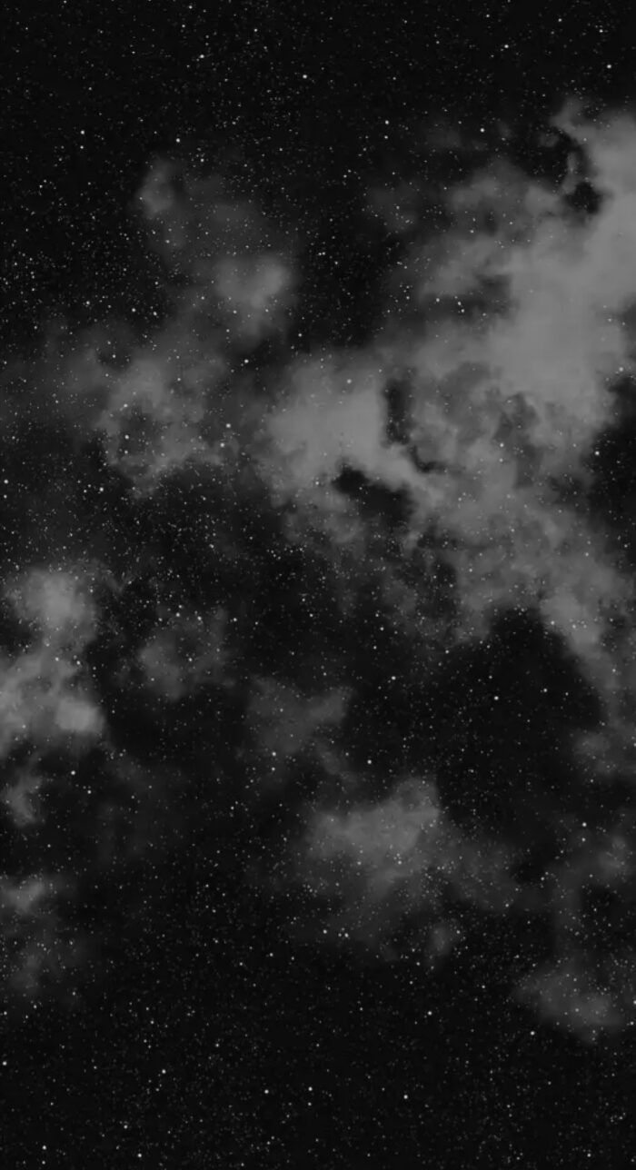 the night sky is filled with stars and clouds