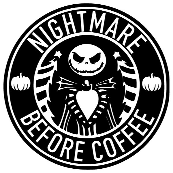 the logo for nightmares before coffee