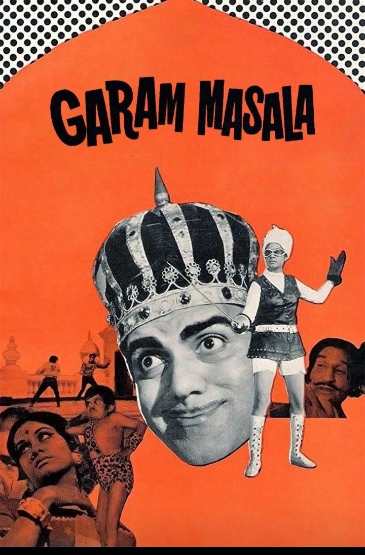 an old movie poster for the film mahmoo's garam masala