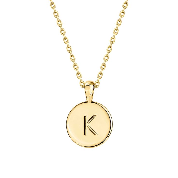 PRICES MAY VARY. Wearing an initial is a classic way to make a statement! Show off your first name, your new last name, ís name, or even alma mater! Our Alphabet Initial Pendant Necklace is 3/8" in Diameter and 18" with a 2" extender adjustable length with Lobster Clasp. Our 14K Yellow Gold Plating will ensure a very long lasting brilliant finish that is nickel free, lead free and hypoallergenic. ✦ 60-DAY GUARANTEE ✦ Your happiness is our number one priority. To ensure your complete satisfaction Classic Initial Necklace As A Gift, Classic Nameplate Necklaces, Classic Gold Name Necklace, Classic Yellow Gold Name Necklace, Classic Gold Name Necklace With Initials, Classic Yellow Gold Initial Necklace, Classic Gold Necklaces With Initials, Classic 14k Gold Initial Necklace, Classic Rose Gold Initial Pendant Name Necklace