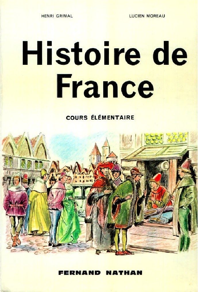 a book with an image of people standing in front of a building and the words history de france