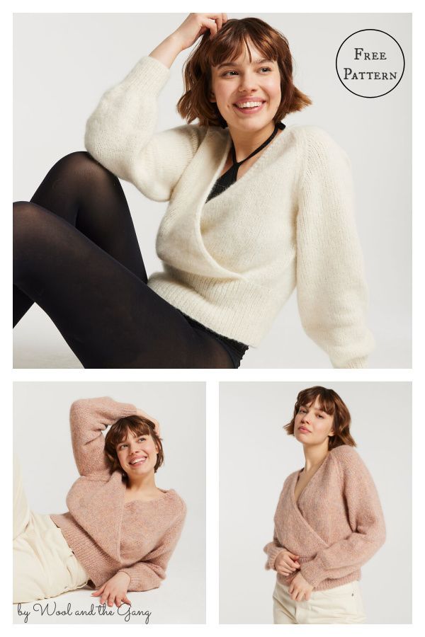 three photos of women in sweaters and black tights, one is smiling at the camera