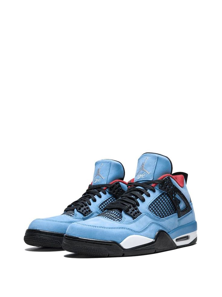 Jordan x Travis Scott Air Jordan 4 Retro "Cactus Jack" Sneakers - Farfetch Cactus Jack Sneakers, Cactus Jack Logo, Jordans Retro, Nike X Travis Scott, Oc Outfits, Wallpaper Sky, Shoes Retro, Cactus Jack, Jordan 4 Retro