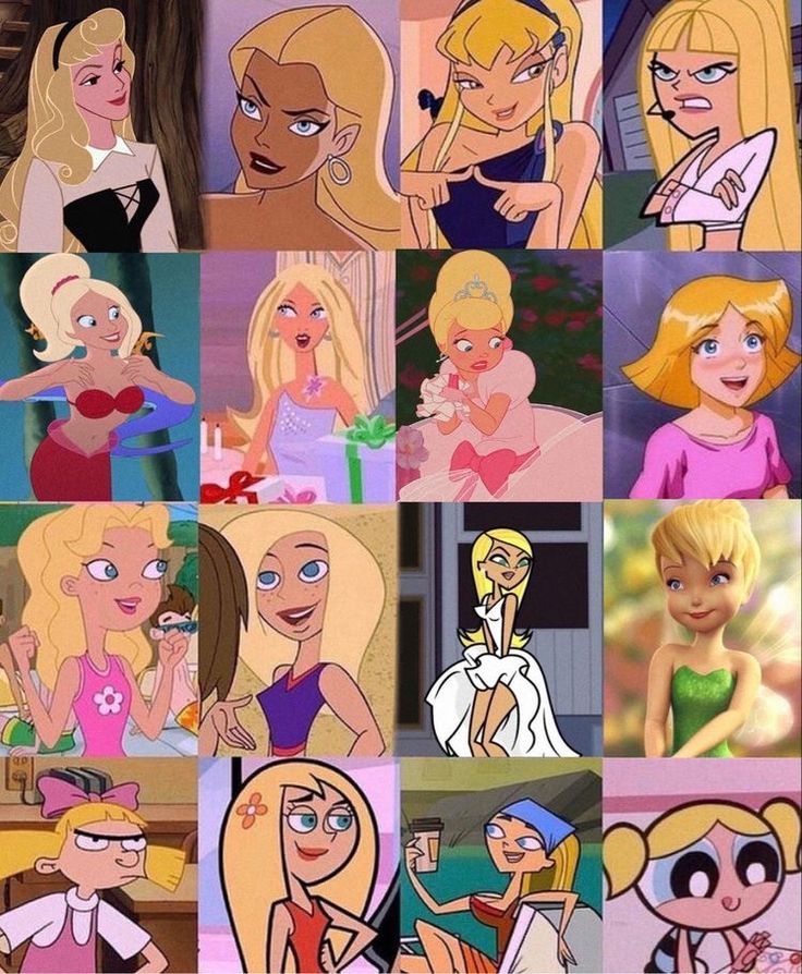 the many faces of cartoon characters