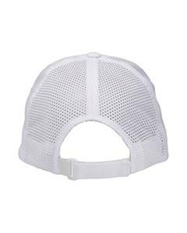 Flight Lasercut Mesh Trucker Hat - WHITE - OS | Top Of The World Flight Lasercut Mesh Trucker Hat in White Cheap White Trucker Baseball Cap, Cheap White 5-panel Trucker Hat, White Mesh Trucker Hat For Outdoor, Outdoor White Mesh Trucker Hat, White Snapback Hat For Sports With Flat Brim, White Breathable Mesh Baseball Cap, White Mesh Trucker Hat For Sports, White Breathable Trucker Hat For Sports, White Adjustable Breathable Trucker Hat