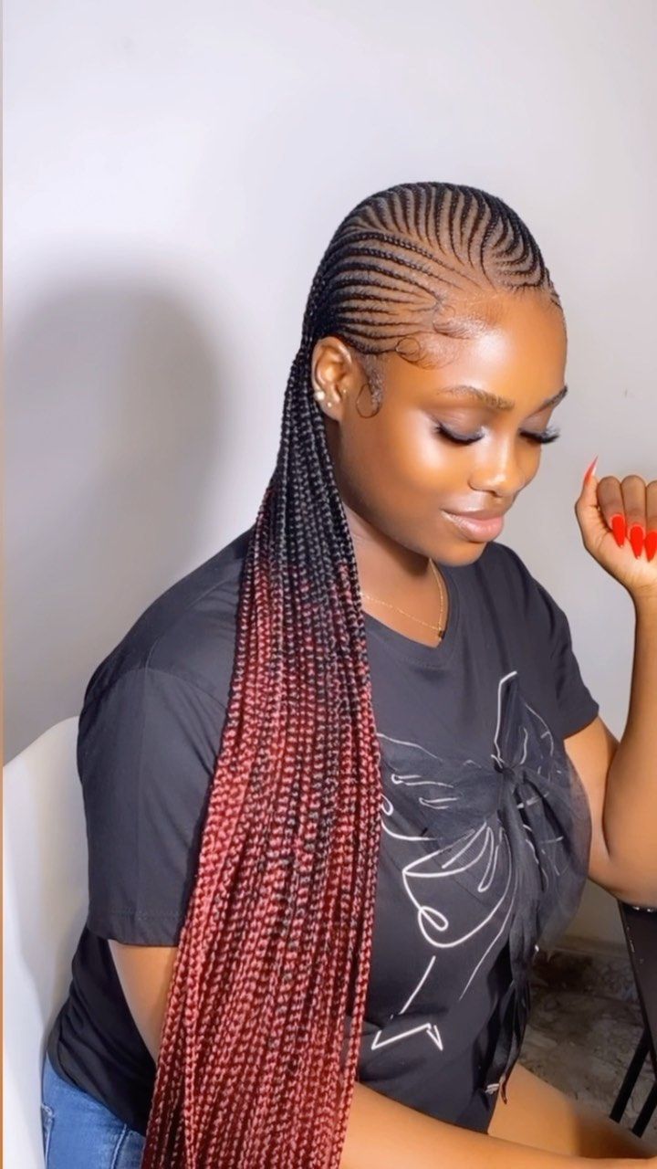 #braidstyles #knotlessboxbraids #stitches #instahair #voiceofhair #feedinbraids #braids #braidsgang #broner #protectivehairstyle #longhair… | Instagram Ladies Braids Hairstyles Black, Lady Hairstyles, Ladies Hair Styles, Ladies Hair, All Back Styles Braids, Hairstyles For Ladies, Hair Styles For Ladies, Weaving Styles, Braided All Back Hairstyles