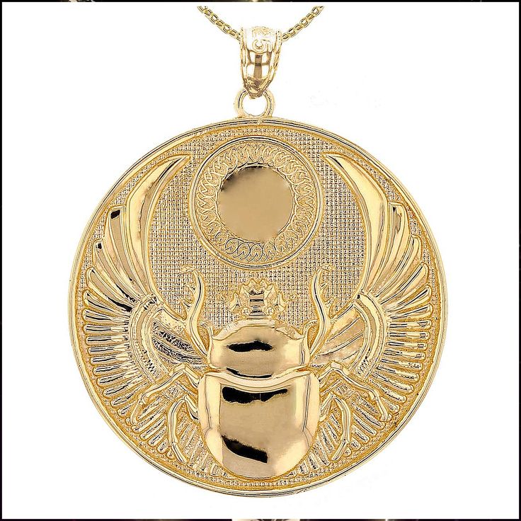 14k Yellow Gold Ancient Egyptian Winged Scarab Pendant Necklace Scarab Beetle Jewelry, Beetle Pendant, Scarab Jewelry, Egyptian Jewellery, Egyptian Scarab Beetle, Winged Scarab, Scarab Pendant, Girlfriend Necklace Gift, Egypt Jewelry