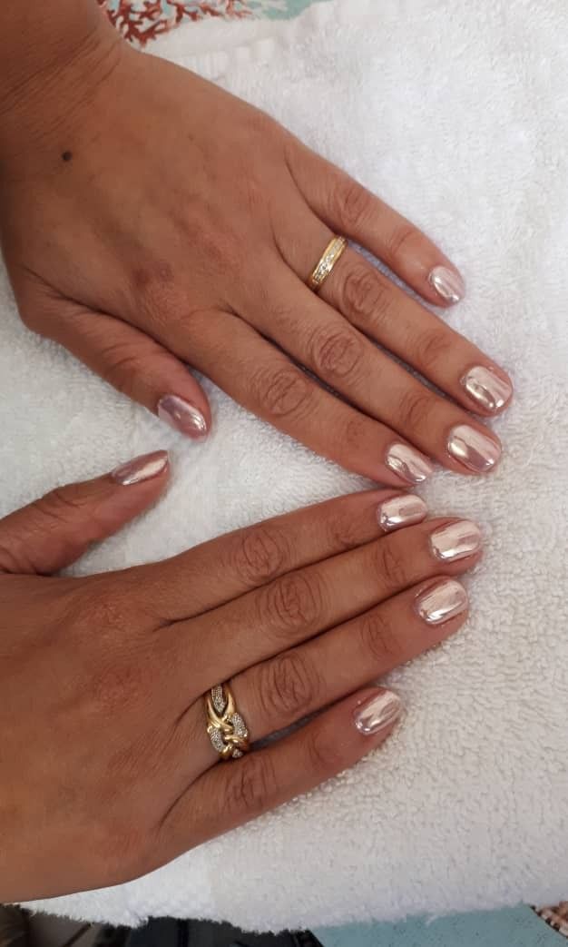 Chrome Pink Nails, Pink Nails Inspiration, Champagne Nails, Chrome Pink, Season Nails, Pearl Nails, Nail Jewelry, Nails 2024, 2024 Trends