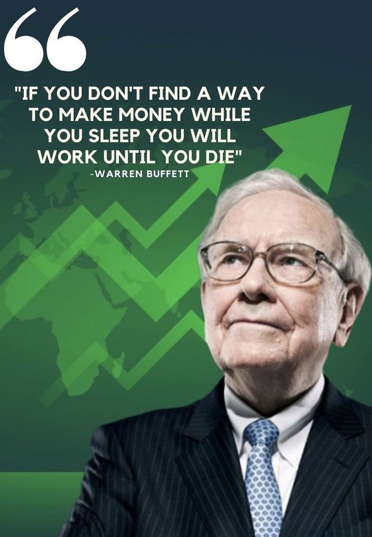 an older man in a suit and tie with a quote from warren buffet on it