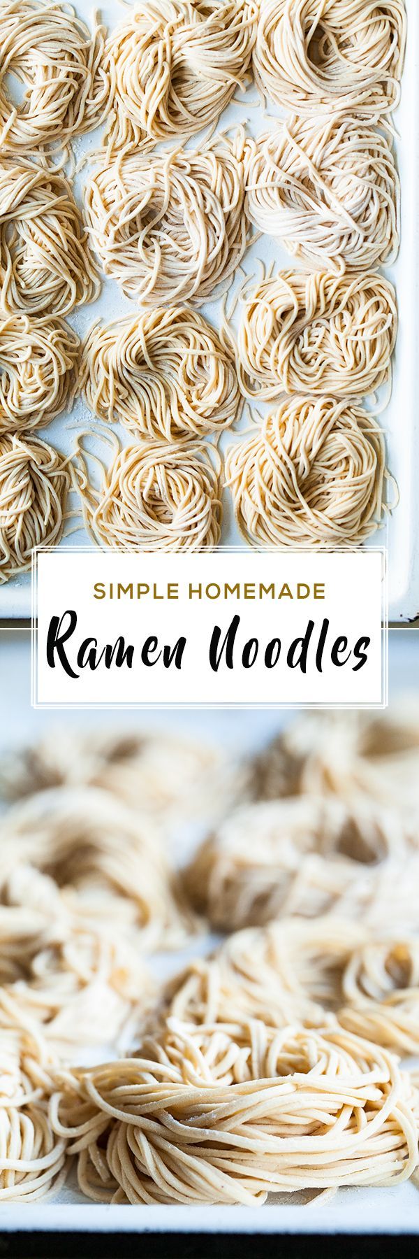 homemade ramen noodles are ready to be cooked in the oven