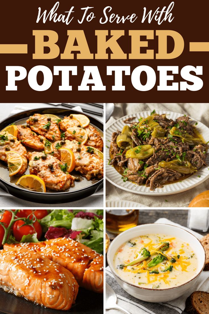 what to serve with baked potatoes