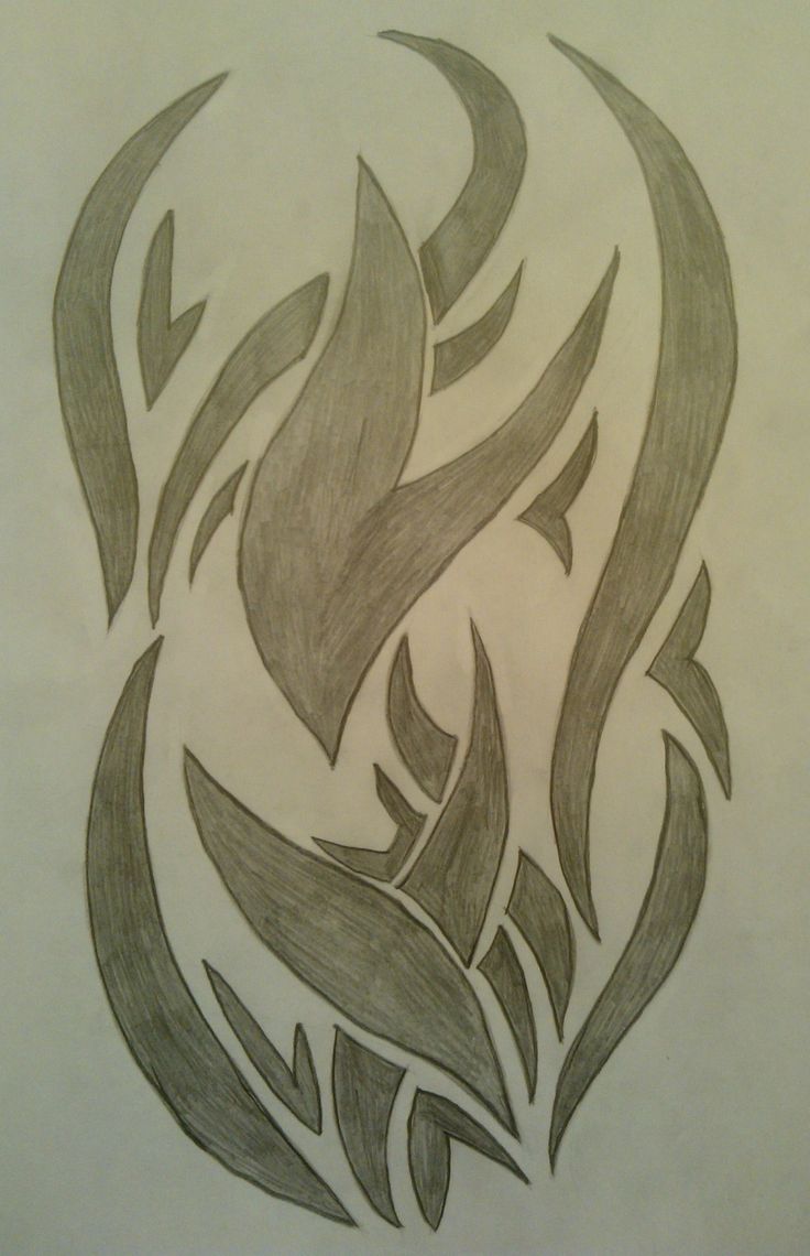 a drawing of an abstract design on paper