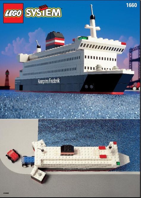 the lego system is designed to look like a cruise ship and it's not in use