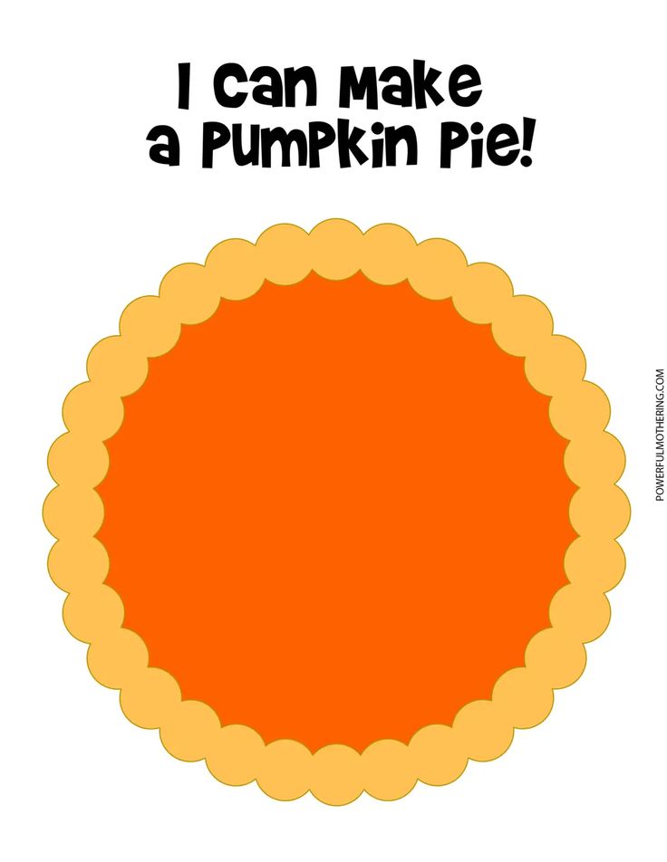 an orange pie with the words i can make a pumpkin pie