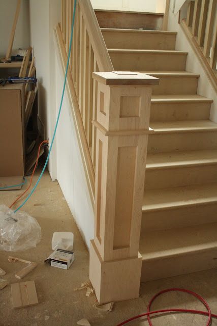 an unfinished staircase in a house being remodeled